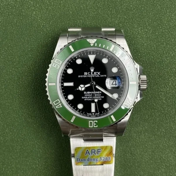 Réplica Rolex Submariner Date M126610LV-0002 Moldura Verde Clara – Super Clone ARF Factory, foto 3