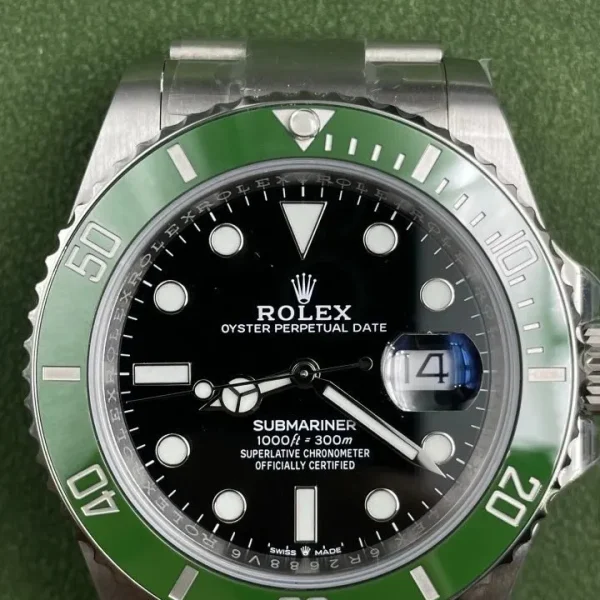 Réplica Rolex Submariner Date M126610LV-0002 Moldura Verde Clara – Super Clone ARF Factory, foto 6