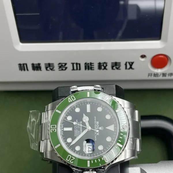 Réplica Rolex Submariner Date M126610LV-0002 Moldura Verde Clara – Super Clone ARF Factory, foto 12