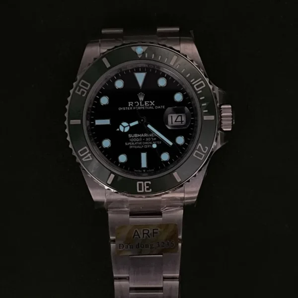 Réplica Rolex Submariner Date M126610LV-0002 Moldura Verde Clara – Super Clone ARF Factory, foto 11