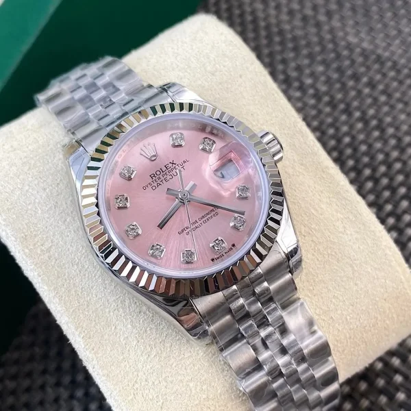 Réplica Rolex Datejust m279174-0003 Mostrador Rosa com Diamantes Naturais – Super Clone, foto 11
