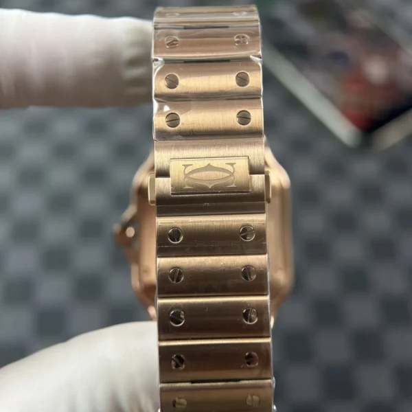 Cartier Santos WGSA0007 Ouro Rosa Super Clone BVF, foto 11