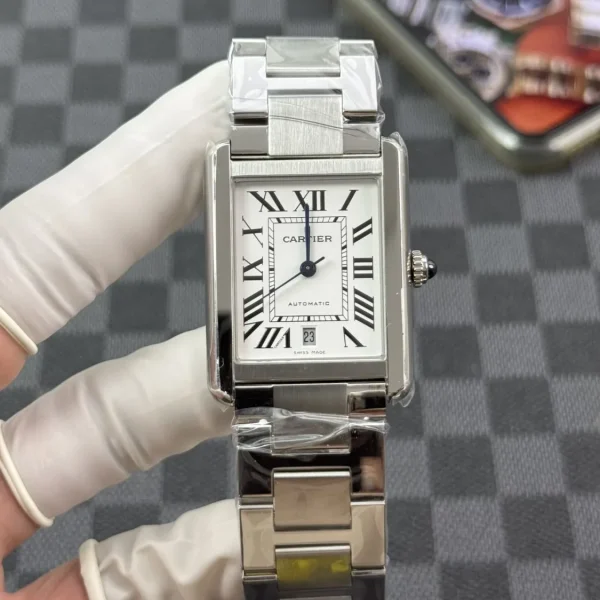 Cartier Tank W5200028 Pulseira de Aço AF Factory Réplica, foto 2