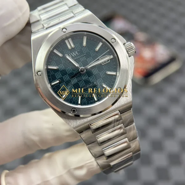 Réplica Perfeita IWC Ingenieur IW328903 Pulseira Verde MZ Factory, foto 6