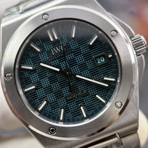 Réplica Perfeita IWC Ingenieur IW328903 Pulseira Verde MZ Factory, foto 8