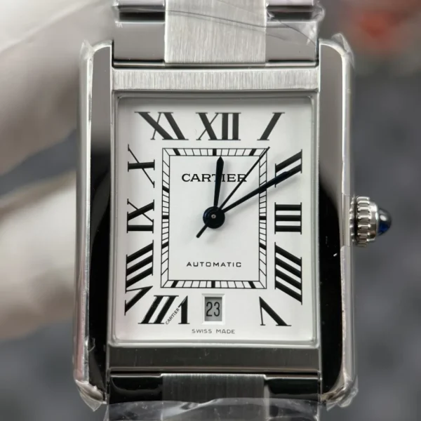 Cartier Tank W5200028 Pulseira de Aço AF Factory Réplica, foto 3