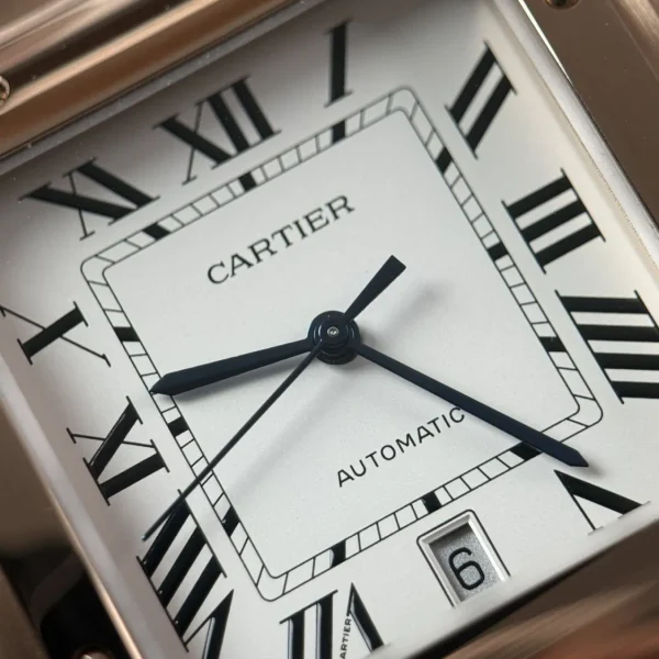 Cartier Santos WGSA0007 Ouro Rosa Super Clone BVF, foto 5
