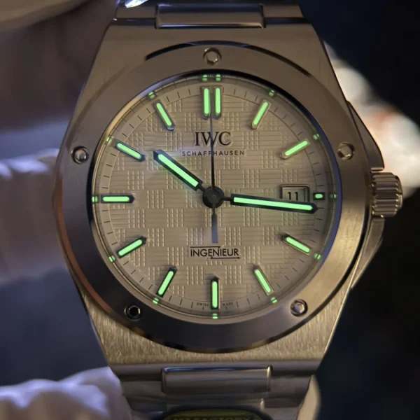 IWC Engenheiro Mostrador Branco Pulseira de Aço MZ IW324901, foto 11