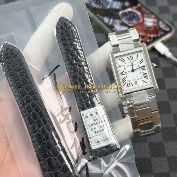 Cartier Tank W5200028 Pulseira de Aço AF Factory Réplica, foto 11