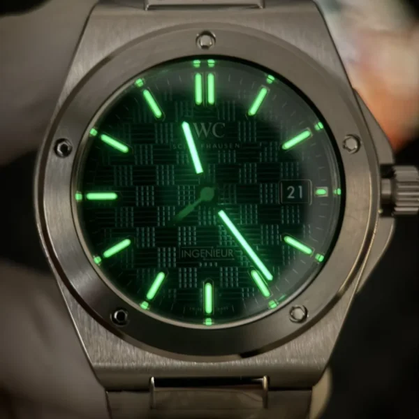 Réplica Perfeita IWC Ingenieur IW328903 Pulseira Verde MZ Factory, foto 15