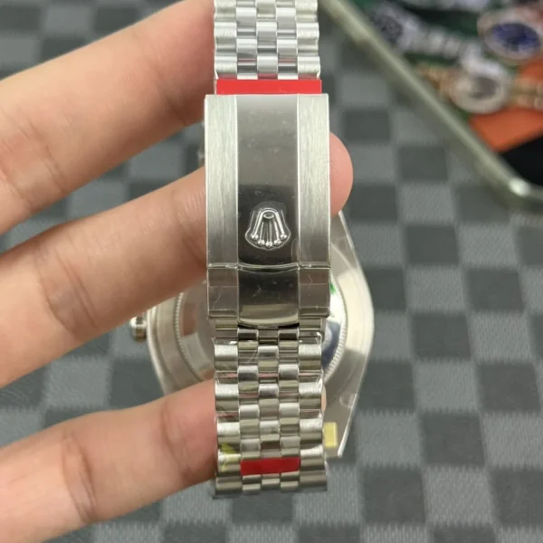 Rolex Datejust 41MM VS Factory mostrador branco com numerais e moldura canelada m126334-0024 pulseira Jubilee, foto 7