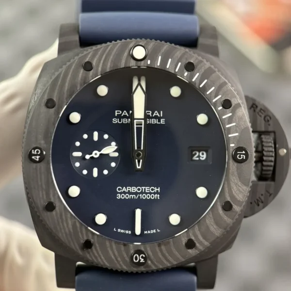 Réplica Panerai Submersible PAM01232 Super Clone VS Factory Fibra de Carbono 47mm, foto 4