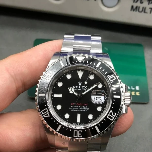 Réplica Rolex Sea-Dweller 126600-0002 Mostrador Preto com Escrita Vermelha – Super Clone VS Factory, foto 11
