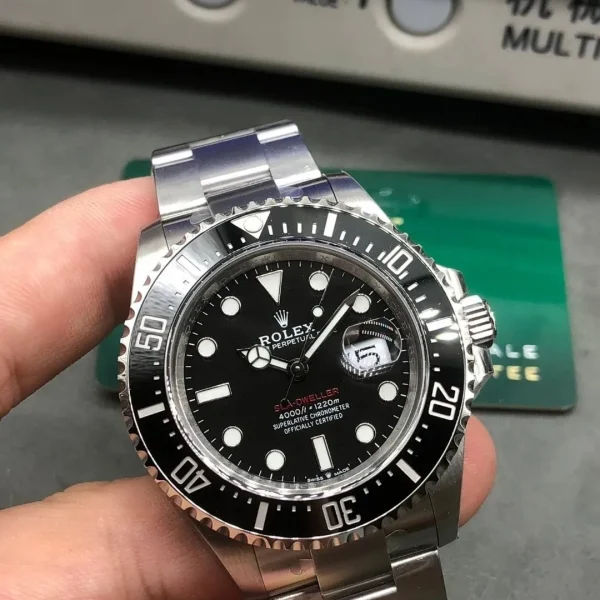 Réplica Rolex Sea-Dweller 126600-0002 Mostrador Preto com Escrita Vermelha – Super Clone VS Factory, foto 12