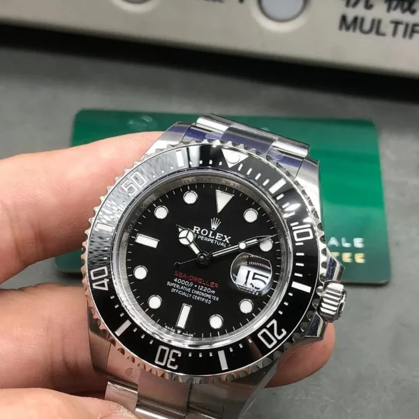 Réplica Rolex Sea-Dweller 126600-0002 Mostrador Preto com Escrita Vermelha – Super Clone VS Factory, foto 13