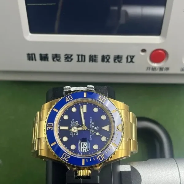 Réplica Rolex Submariner m126618lb-0002 Ouro Amarelo com Mostrador Azul – Super Clone VS Factory, foto 11