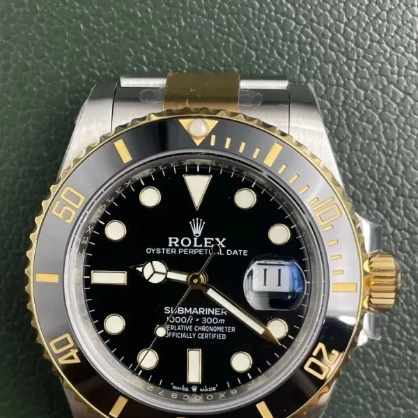 Réplica Rolex Submariner M126613LN-0002 Aço e Ouro Amarelo Mostrador Preto – Super Clone VS Factory, foto 5