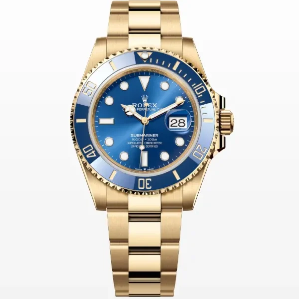 Réplica Rolex Submariner m126618lb-0002 Ouro Amarelo com Mostrador Azul – Super Clone VS Factory